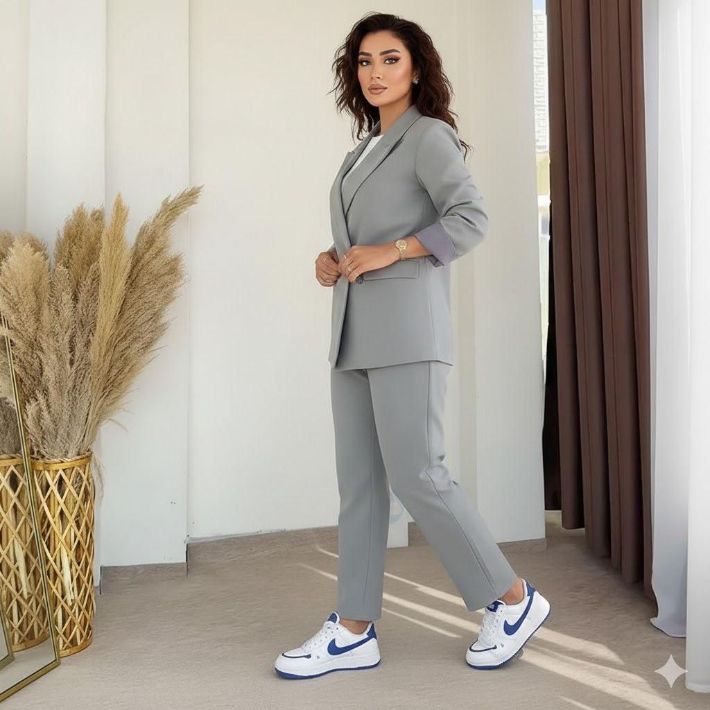 ¡50 % de descuento en todo! ⏰Conjunto de dos piezas para mujer: blazer clásico y pantalón🚀Envío gratuito