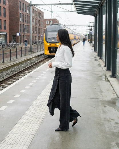 Carla™ | Pantalones Vaqueros de Corte Cruzado