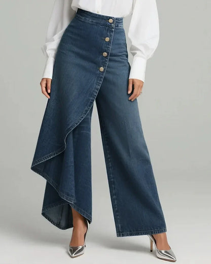 Carla™ | Pantalones Vaqueros de Corte Cruzado