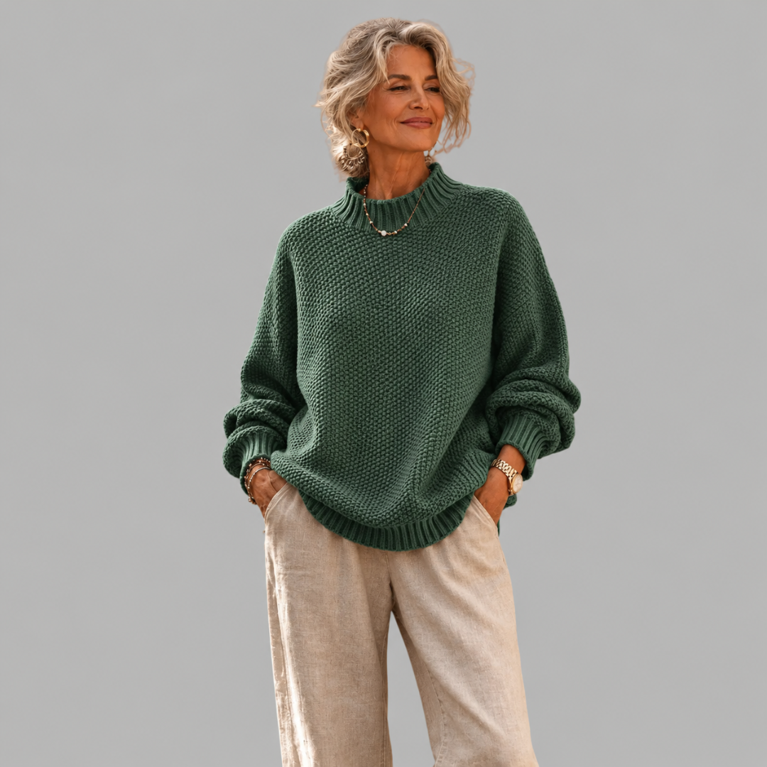 RUTHIE – Jersey de punto con cuello Perkins