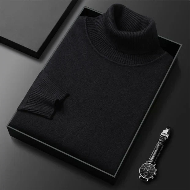 Último día: ¡50 % en toda la gama!⏰ Jersey de cachemira premium para hombre, liso: tejido suave y agradable con un corte moderno, ideal para el trabajo y el tiempo libre.