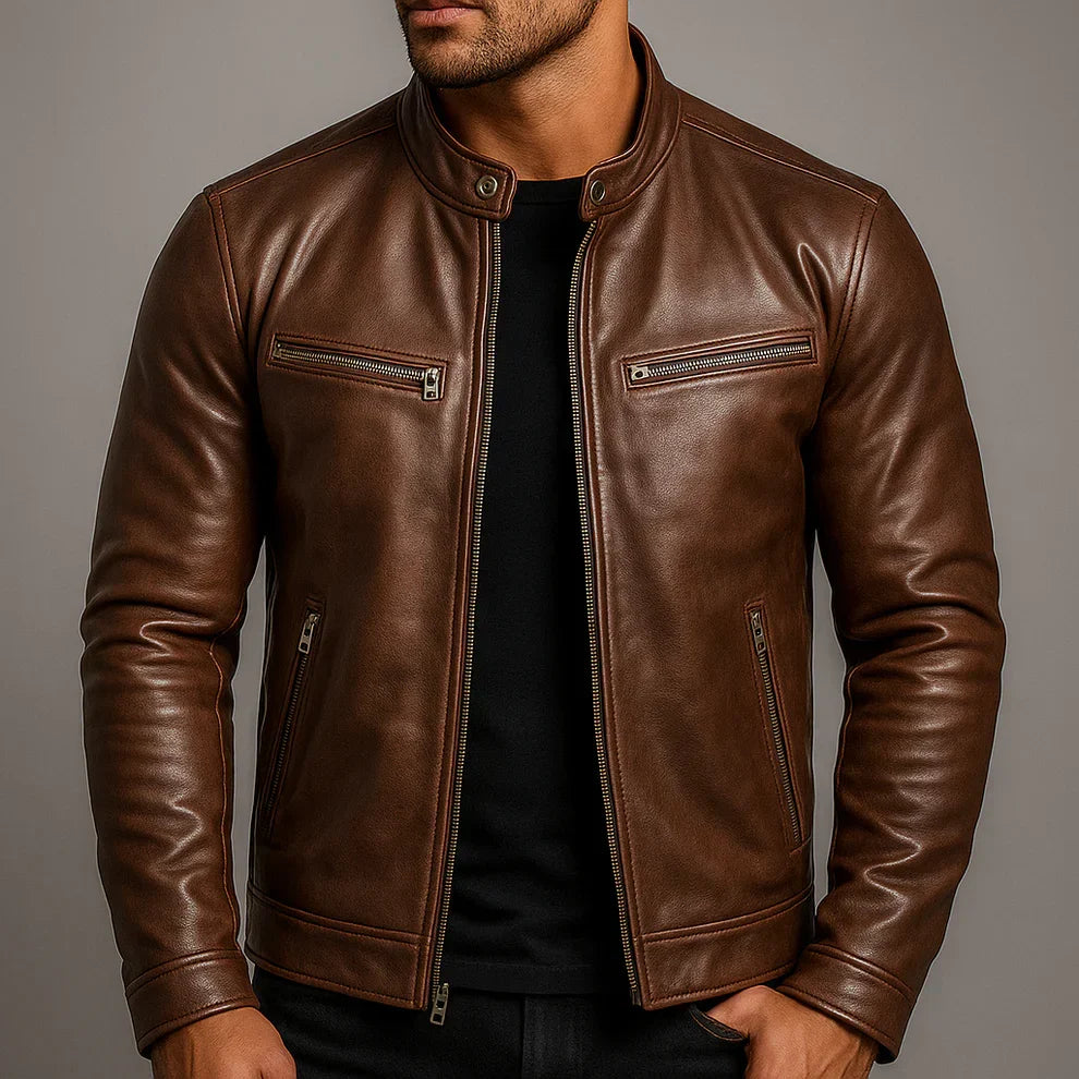 Joaquín™ | Chaqueta Casual de Cuero Sintético con Estilo Moderno