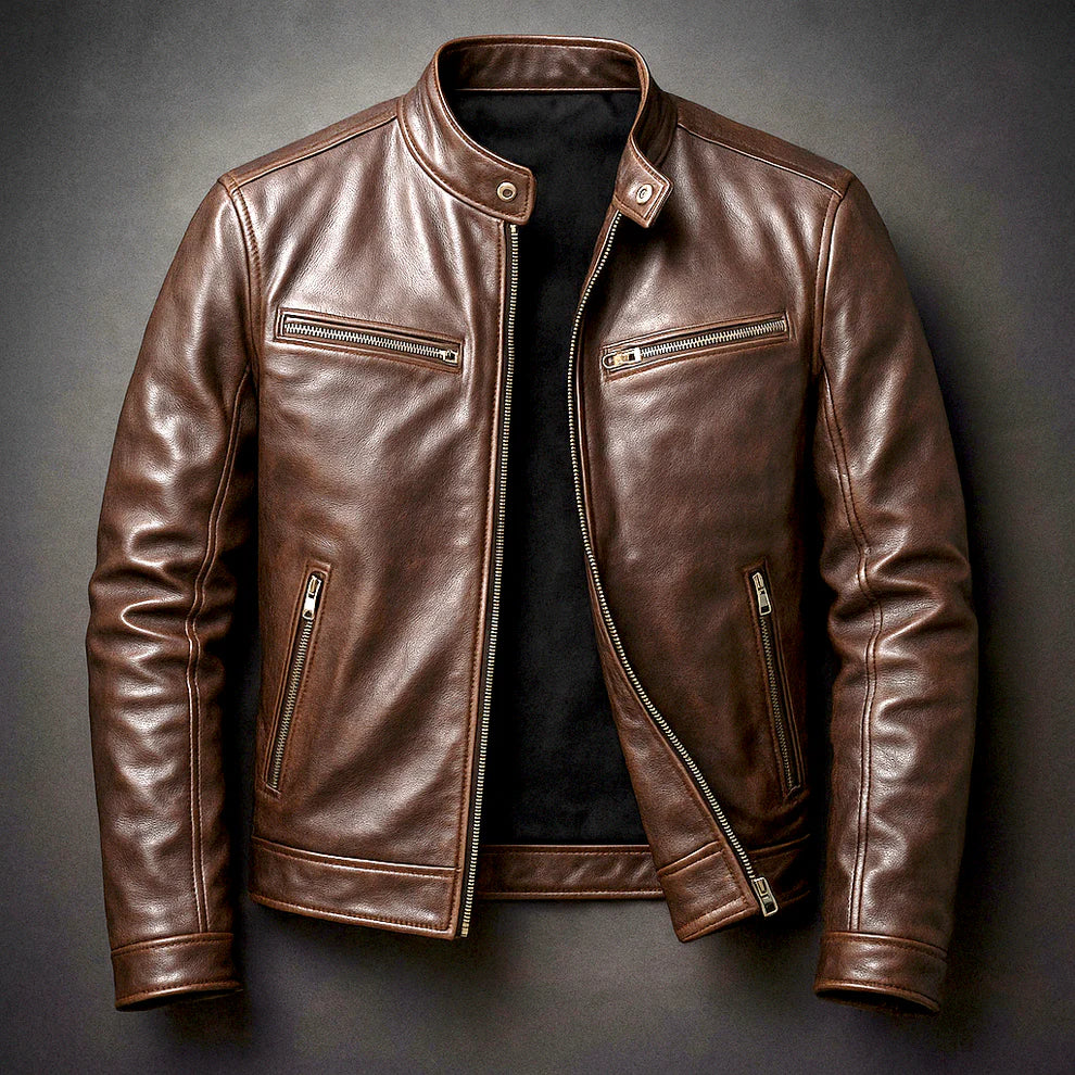 Joaquín™ | Chaqueta Casual de Cuero Sintético con Estilo Moderno