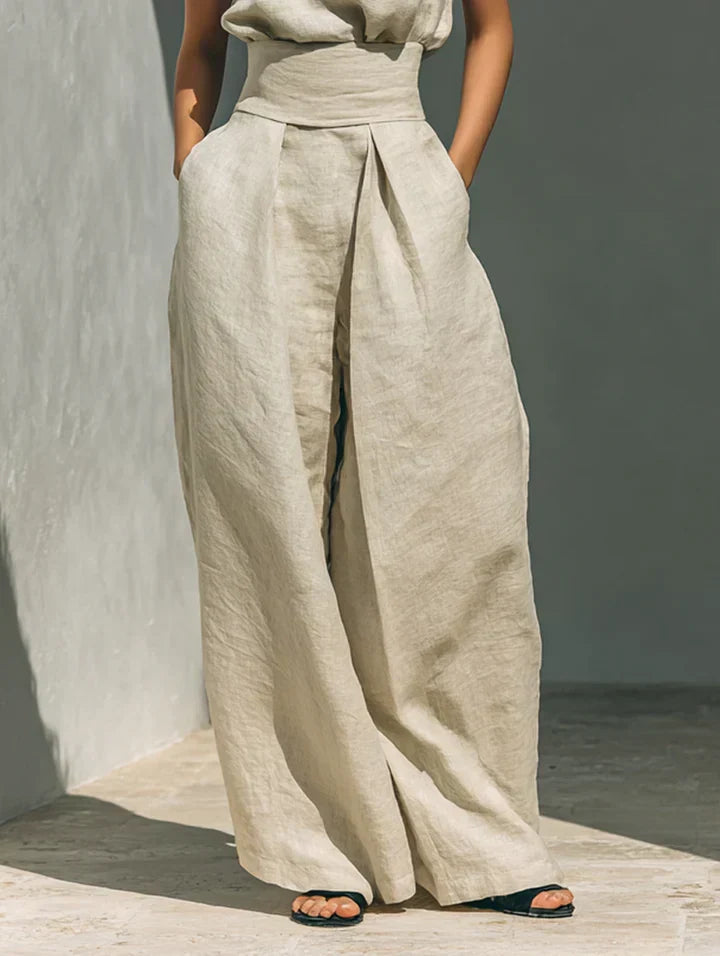 FLOR - Conjunto Minimalista de Algodón y Lino Sofisticado
