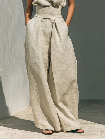 FLOR - Conjunto Minimalista de Algodón y Lino Sofisticado