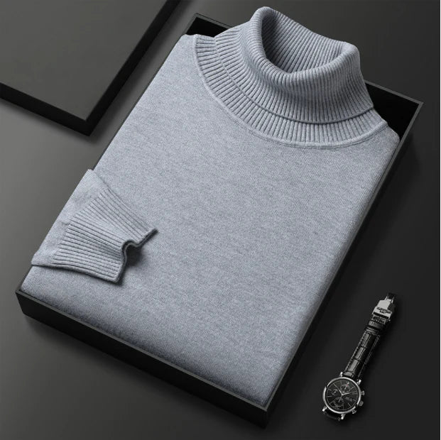 Último día: ¡50 % en toda la gama!⏰ Jersey de cachemira premium para hombre, liso: tejido suave y agradable con un corte moderno, ideal para el trabajo y el tiempo libre.