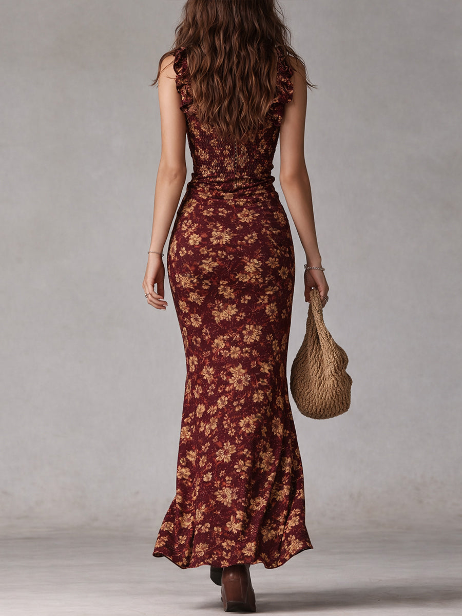 Simona | Elegante vestido retro de silueta larga