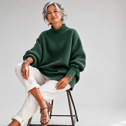 RUTHIE – Jersey de punto con cuello Perkins