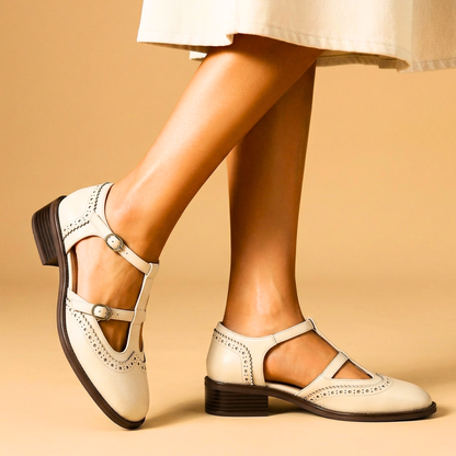 Lucienne | Elegantes Zapatos Mary Jane de Piel