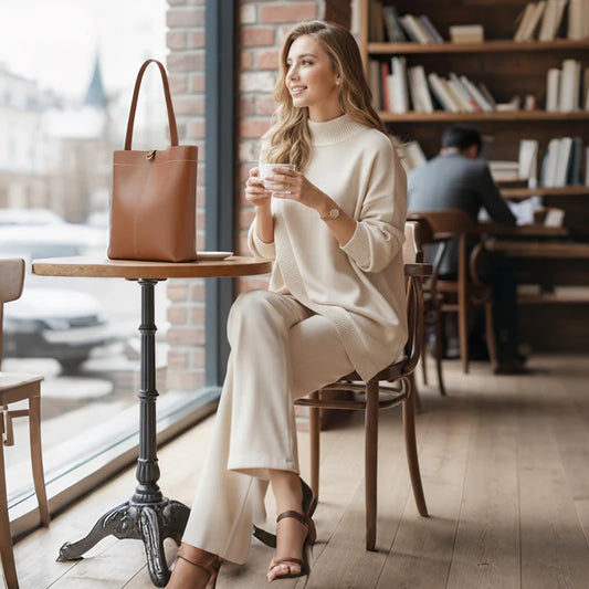 Conjunto de Punto de Lujo con Diseño Asimétrico