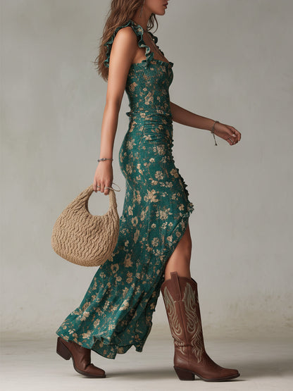 Simona | Elegante vestido retro de silueta larga