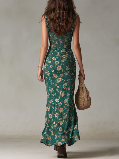 Simona | Elegante vestido retro de silueta larga