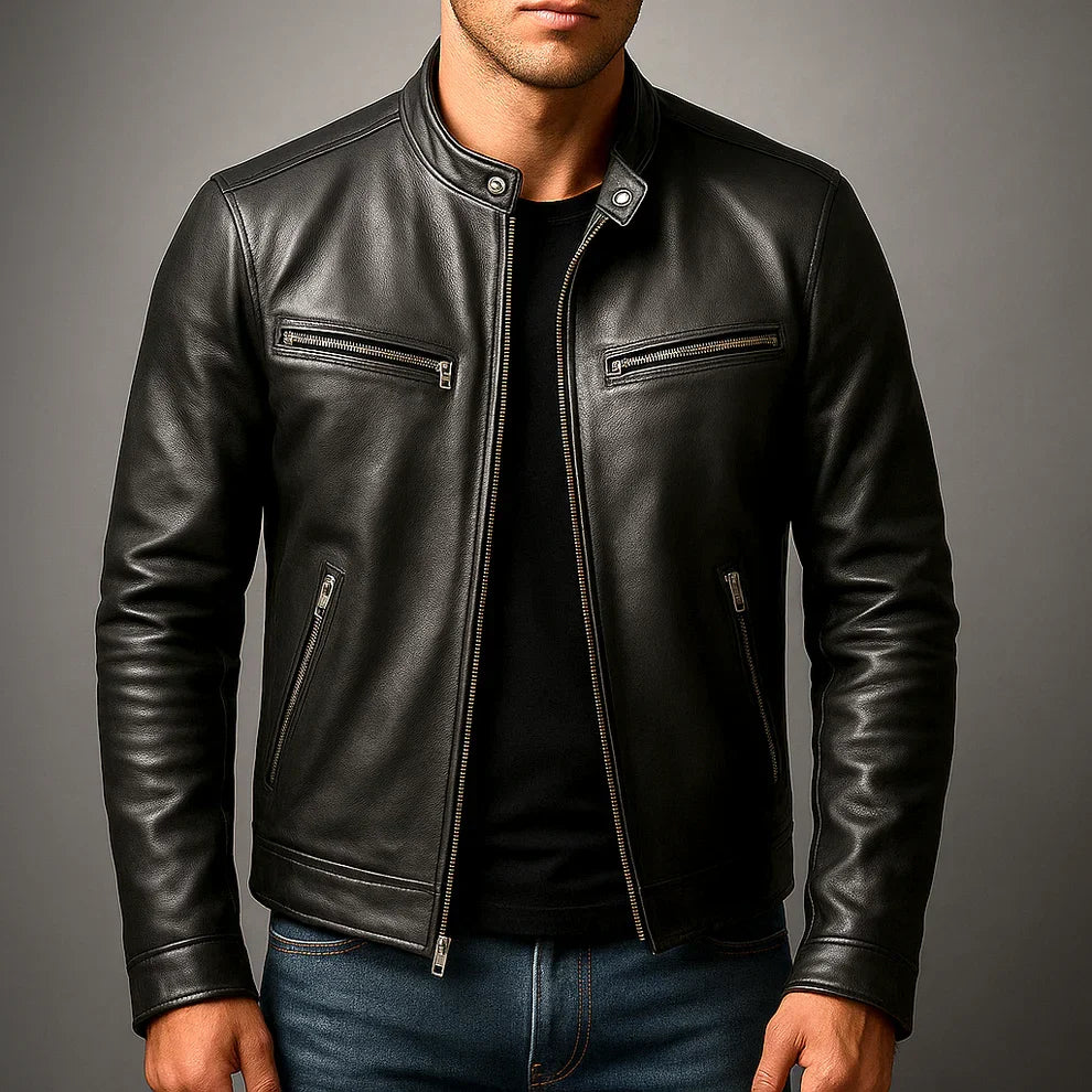 Joaquín™ | Chaqueta Casual de Cuero Sintético con Estilo Moderno