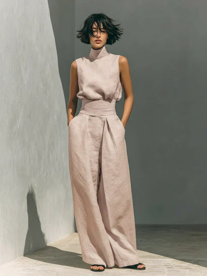 FLOR - Conjunto Minimalista de Algodón y Lino Sofisticado