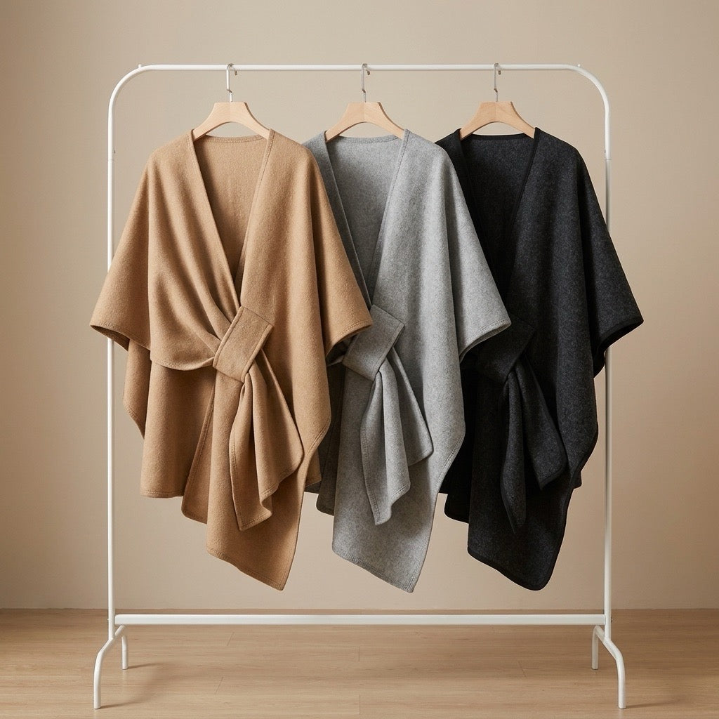 Poncho Largo y Elegante para Mujer