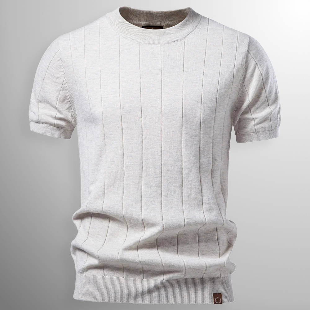 Lucas | Camiseta Premium de Punto Canalé