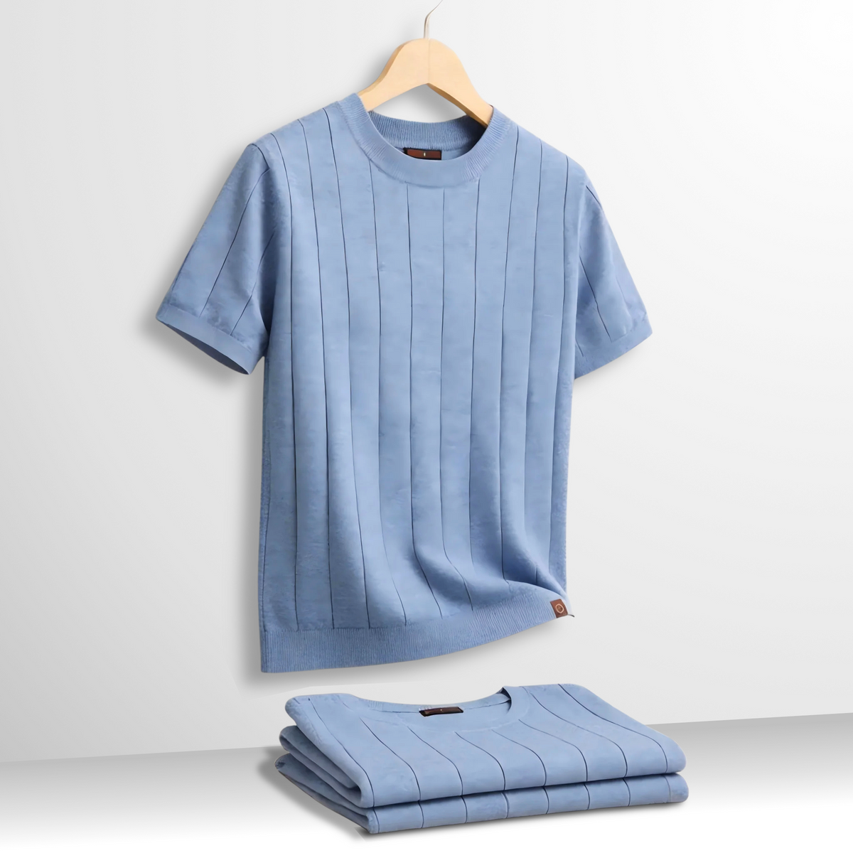 Lucas | Camiseta Premium de Punto Canalé