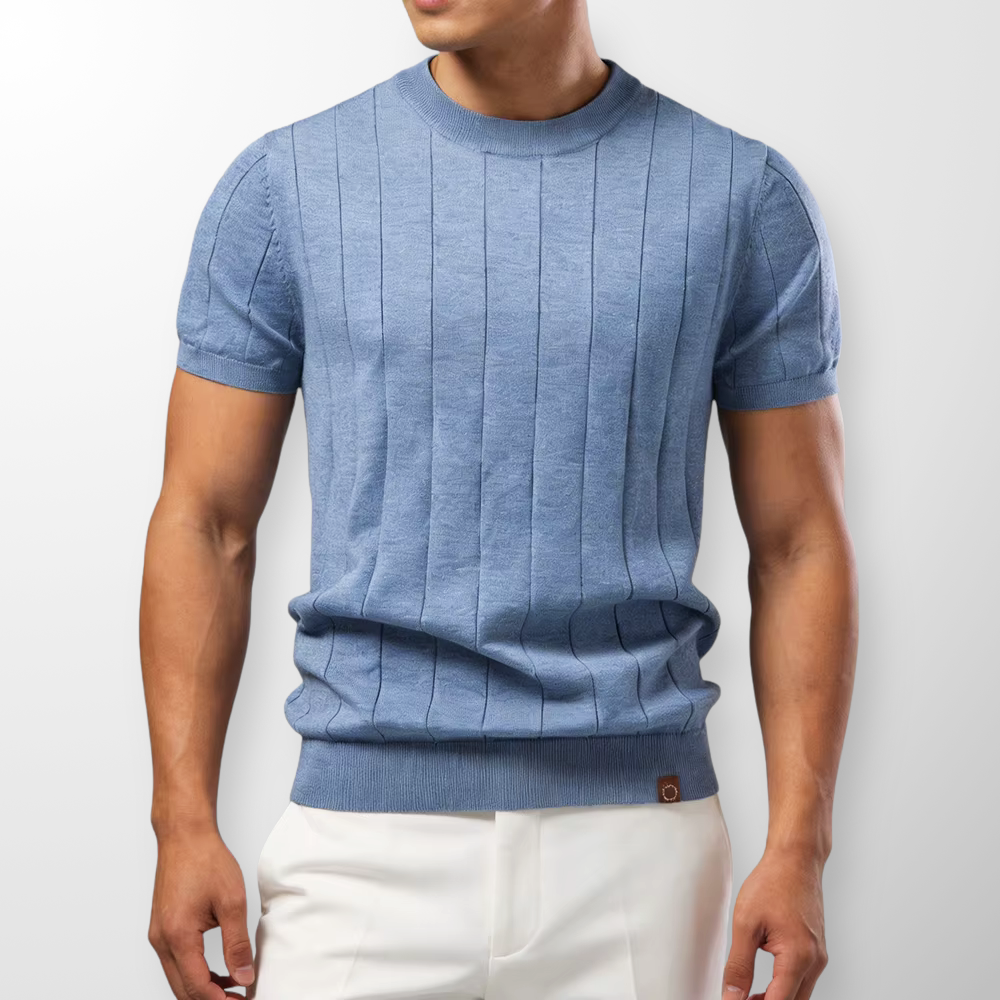 Lucas | Camiseta Premium de Punto Canalé