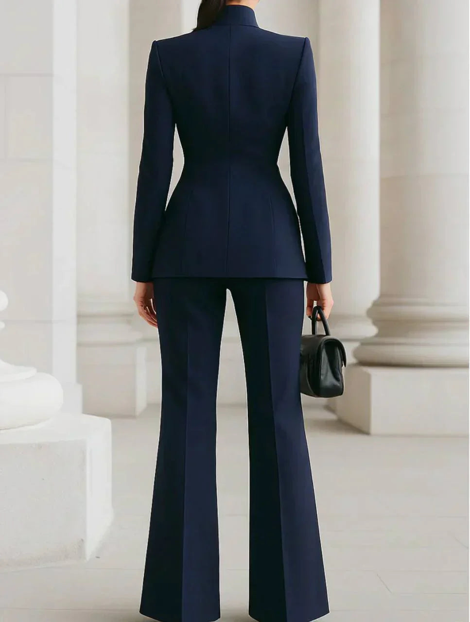GIA - Elegante Conjunto de Blazer y Pantalón Palazzo