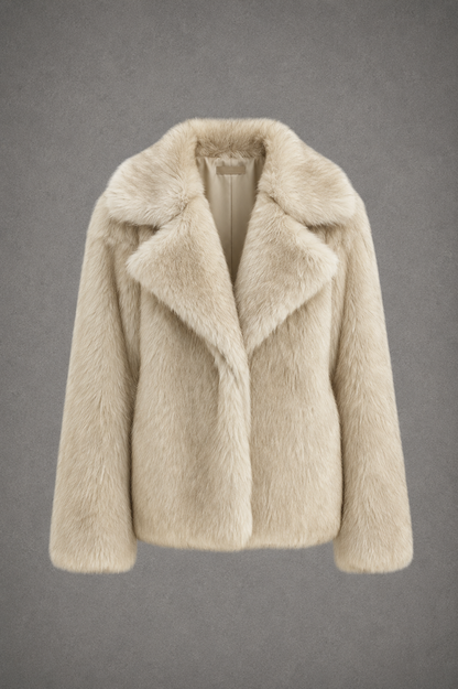 AURÉLIE – Elegante Abrigo Oversize de Pelo Sintético