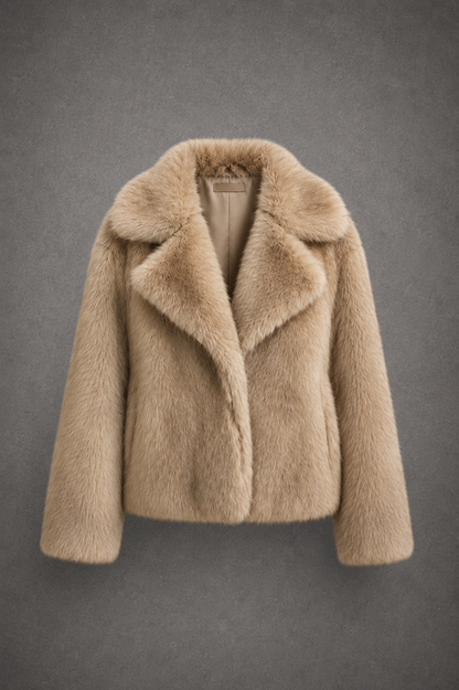 AURÉLIE – Elegante Abrigo Oversize de Pelo Sintético