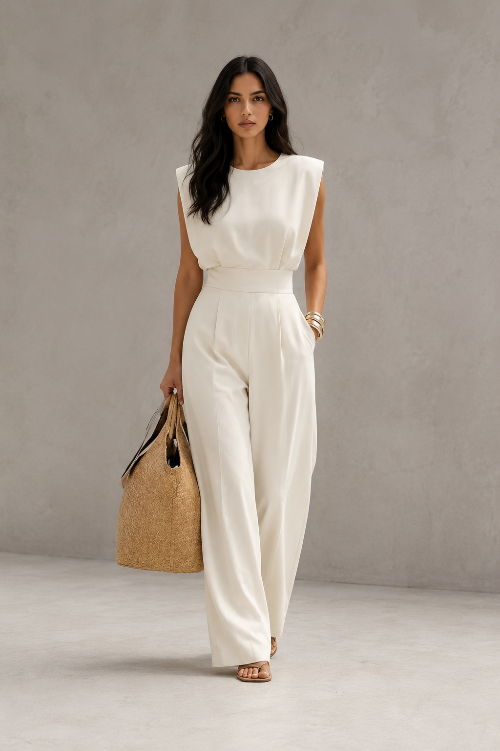 Ariadna - Mono Elegante con Cintura Definida