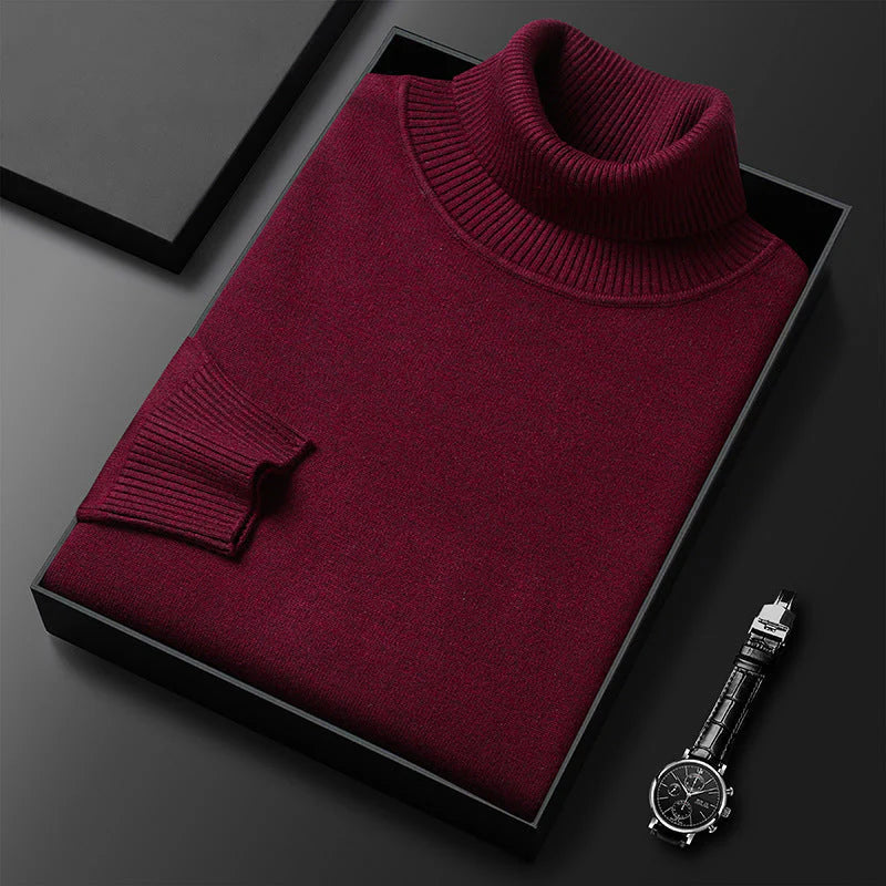 Último día: ¡50 % en toda la gama!⏰ Jersey de cachemira premium para hombre, liso: tejido suave y agradable con un corte moderno, ideal para el trabajo y el tiempo libre.