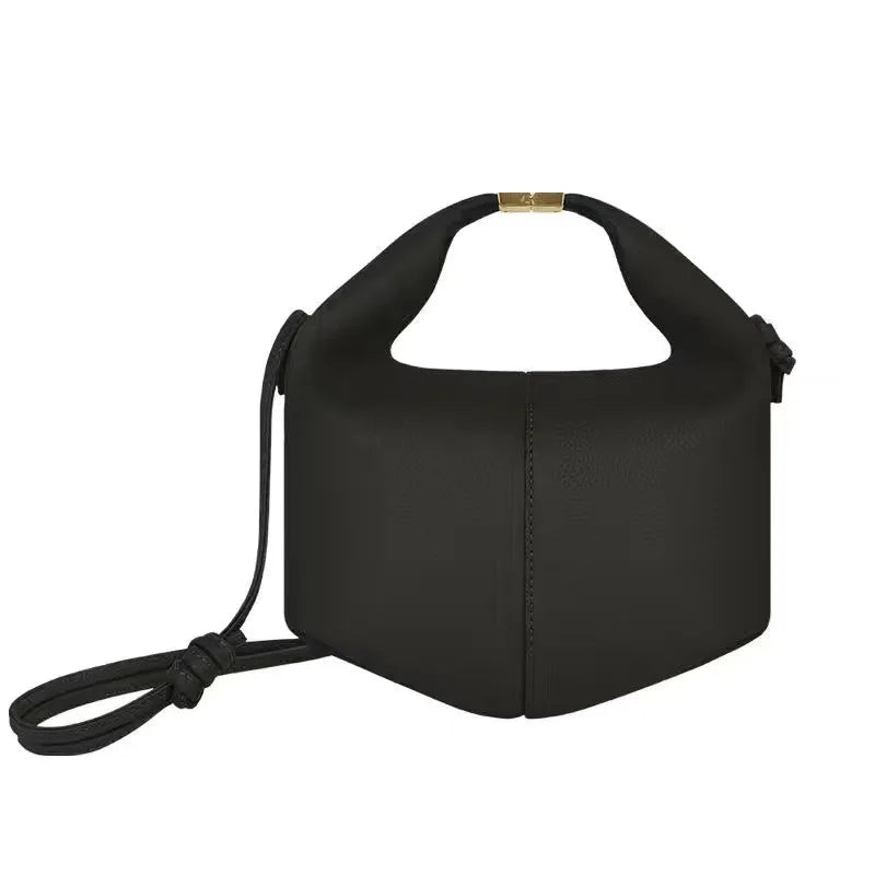 Bolso de Mano Francés - Cuero con Hebilla Estilo Minimalista