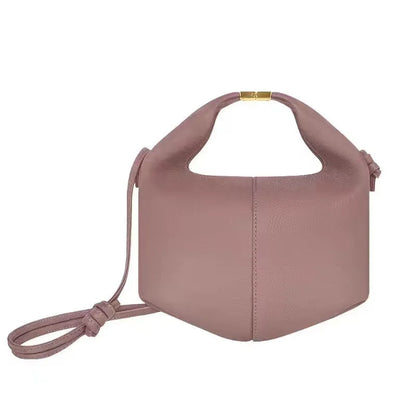 Bolso de Mano Francés - Cuero con Hebilla Estilo Minimalista