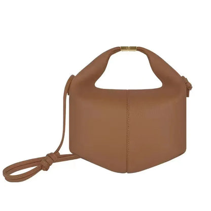 Bolso de Mano Francés - Cuero con Hebilla Estilo Minimalista