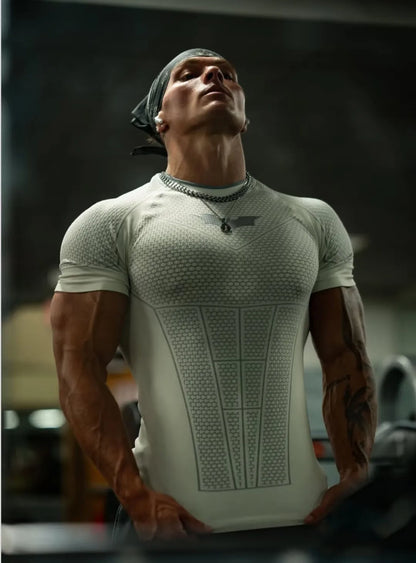 Camiseta Deportiva Muscle Fit Secado Rápido - Gym Running Fitness Hombre