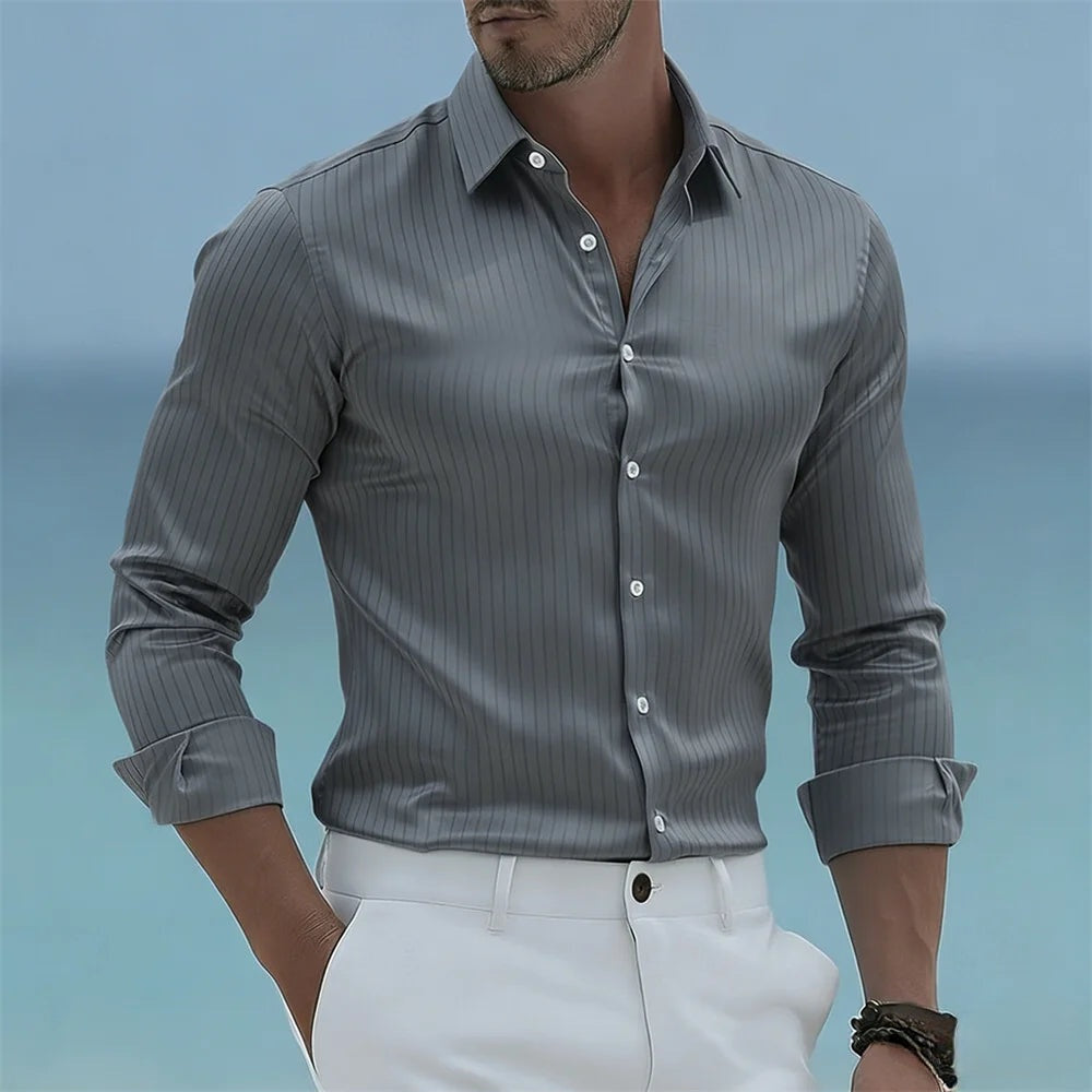 Harrison – Camisa de vestir de corte entallado