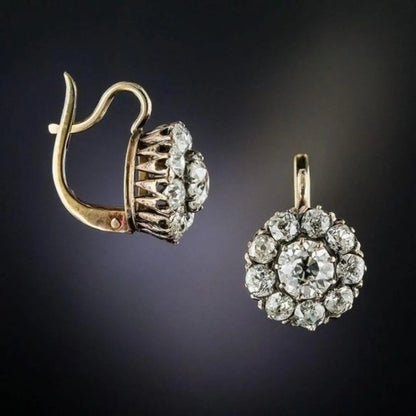 Elegantes Pendientes Vintage Dorados de Estilo Atemporal