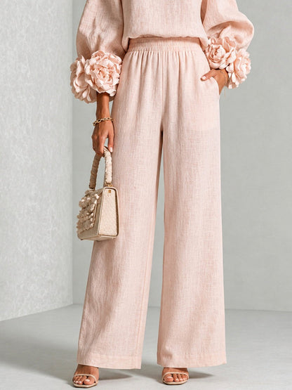 ROSALIE - ELEGANTE CONJUNTO DE DOS PIEZAS CON DELICADO DETALLE FLORAL