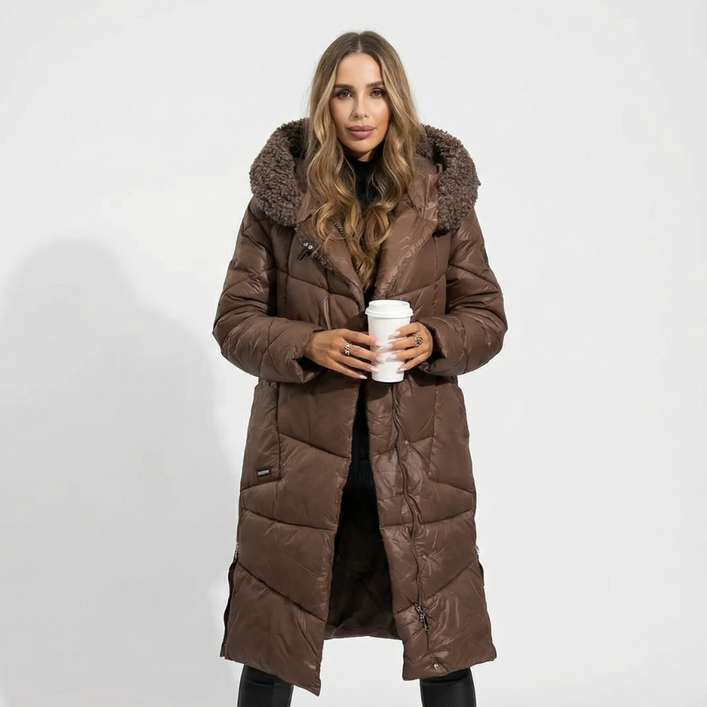 Elena | Abrigo Acolchado de Invierno Elegante y Cálido
