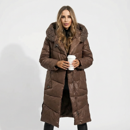 Elena | Abrigo Acolchado de Invierno Elegante y Cálido