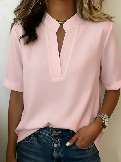Elisa | Blusa elegante con sofisticado cuello refinado