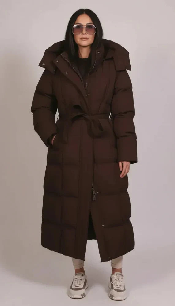 Jésica™ | Elegante abrigo largo de plumón de lujo