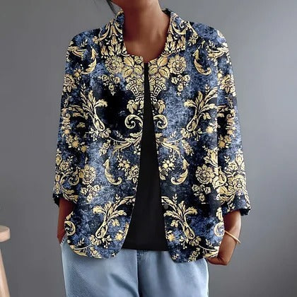 Suzanne | Chaqueta Abierta con Elegantes Detalles Ornamentales