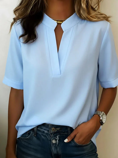 Elisa | Blusa elegante con sofisticado cuello refinado