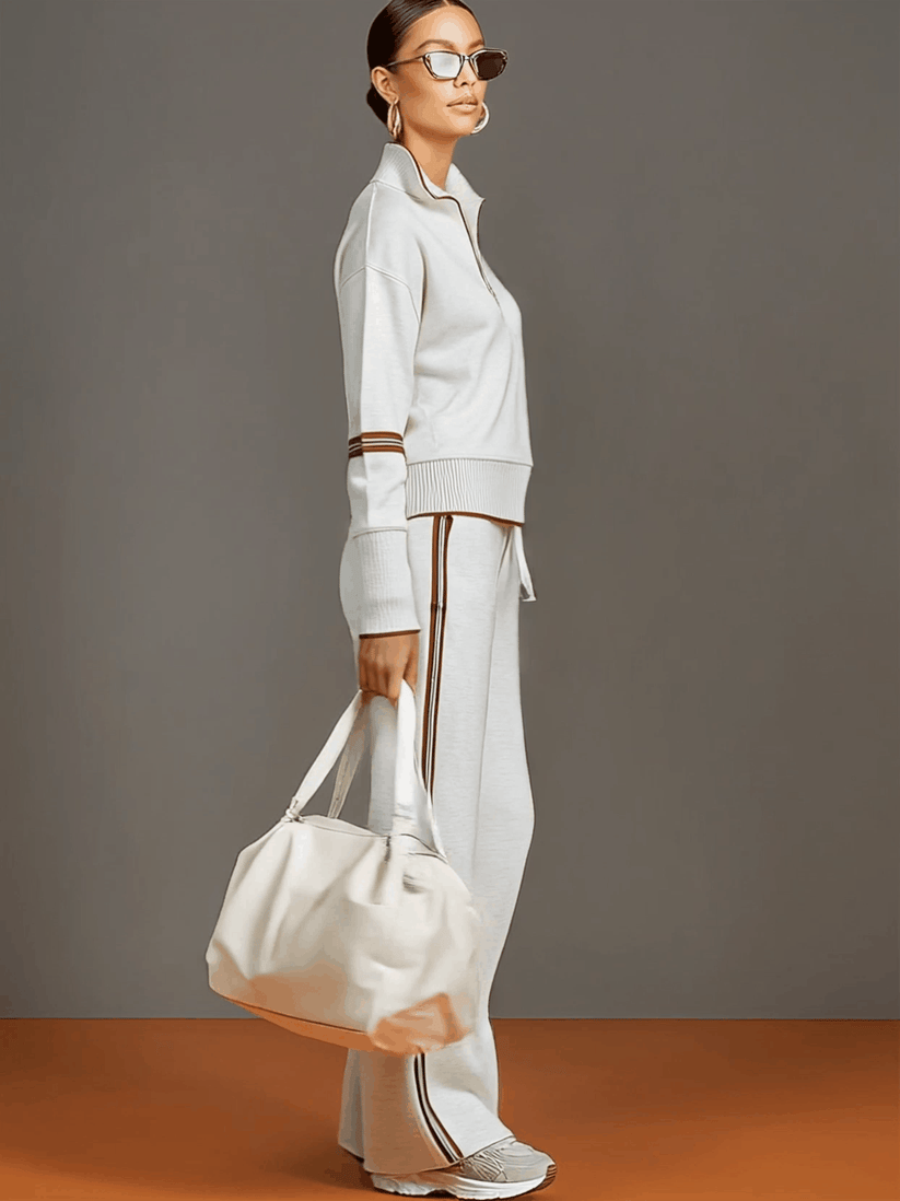 Maria | Elegante conjunto de blusa y pantalón de pierna ancha