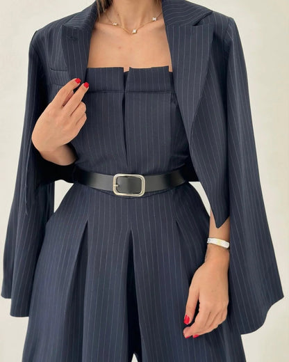 Paola™ | Conjunto de top bustier y americana para mujer – Elegancia moderna y estilo sofisticado