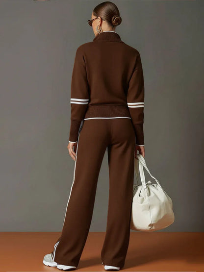 Maria | Elegante conjunto de blusa y pantalón de pierna ancha