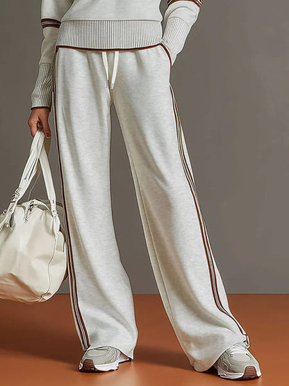 Maria | Elegante conjunto de blusa y pantalón de pierna ancha