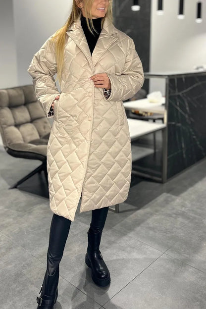 Olivia Sur™ | Elegante Abrigo con Estampado de Leopardo