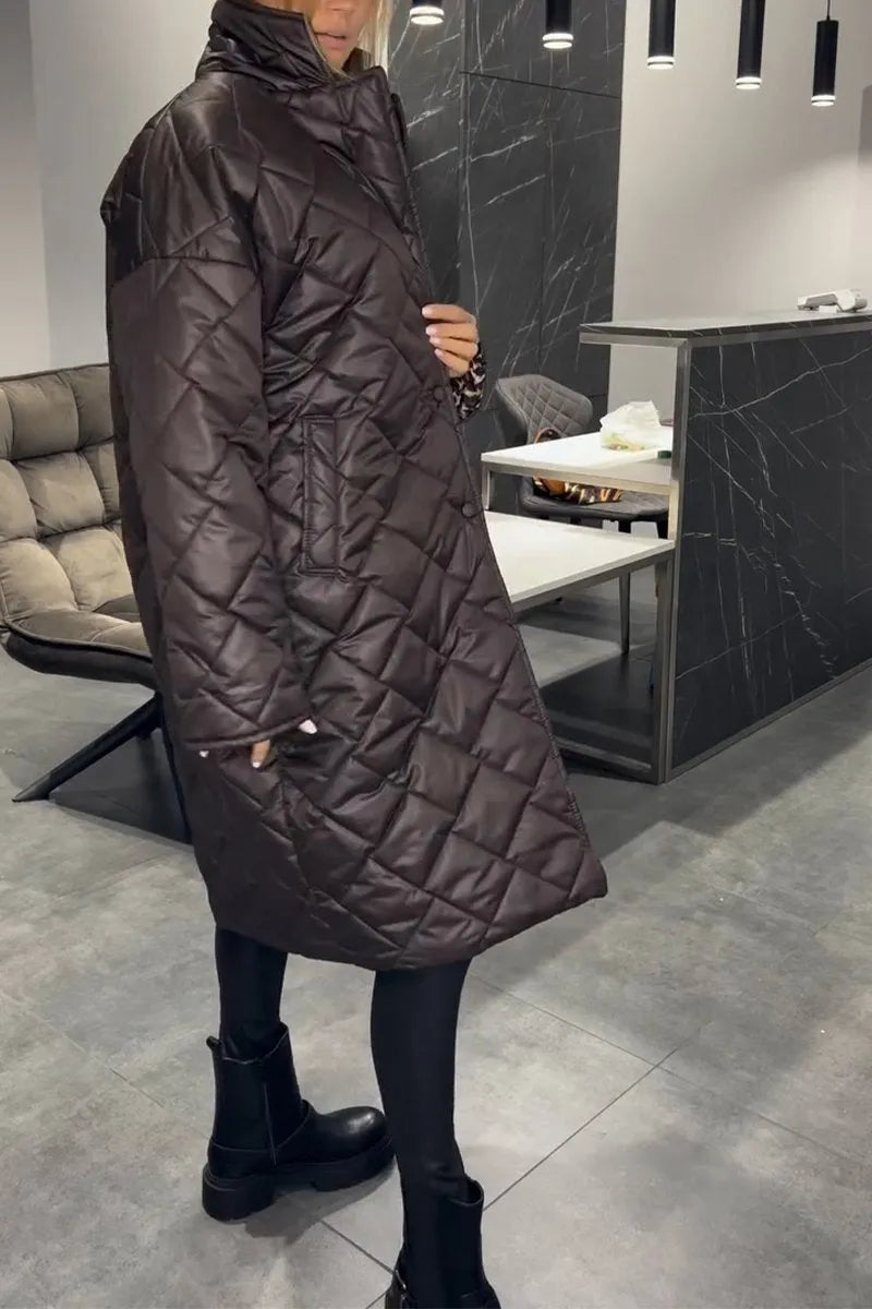 Olivia Sur™ | Elegante Abrigo con Estampado de Leopardo
