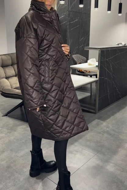 Olivia Sur™ | Elegante Abrigo con Estampado de Leopardo