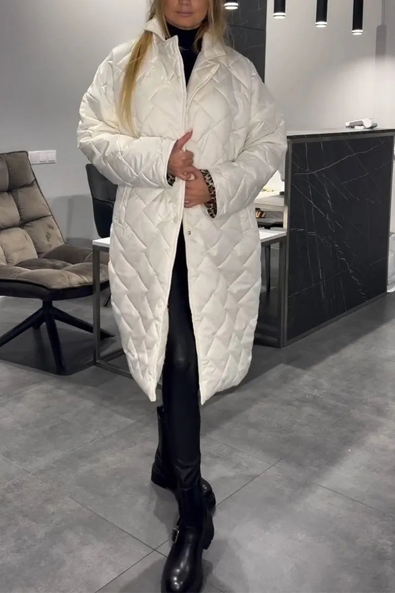 Olivia Sur™ | Elegante Abrigo con Estampado de Leopardo