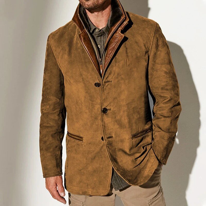 Roberto™ | Chaqueta Vintage de Piel Sintética con Estilo Atemporal