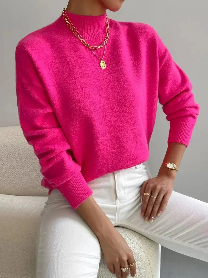 ELEANOR - Jersey de Cuello Perkins Elegante